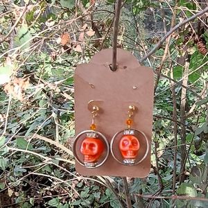 Hand Crafted Skull Earrings